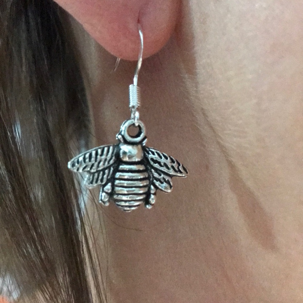 New Honey Bee 925 Earrings